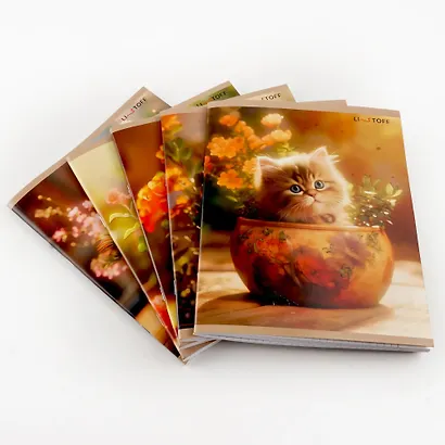 Тетрадь в клетку Listoff, "Пушистые и красивые", 48 листов, в ассортименте - фото 3