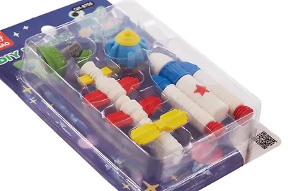 Набор Ластики пазлы Космос (блистер) (17х10,5) - фото 4