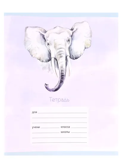 Тетрадь в клетку Listoff, "Красочные звери", А5, 12 листов, в ассортименте - фото 4