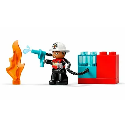 10473 Конструктор LEGO Duplo Пожарная машина со шлангом и пожарным, 28 деталей, возраст 2+ - фото 8