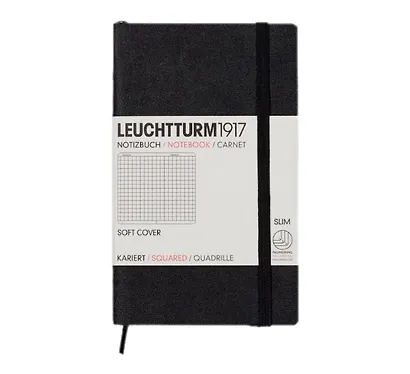 Записная книжка A6, 61 лист в клетку "Classic", мягкая обложка, черный, Leuchtturm1917 - фото 1