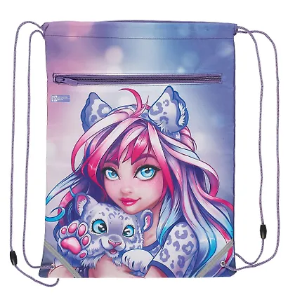 Мешок для сменной обуви Феникс+, "Девушка с барсом" - фото 7