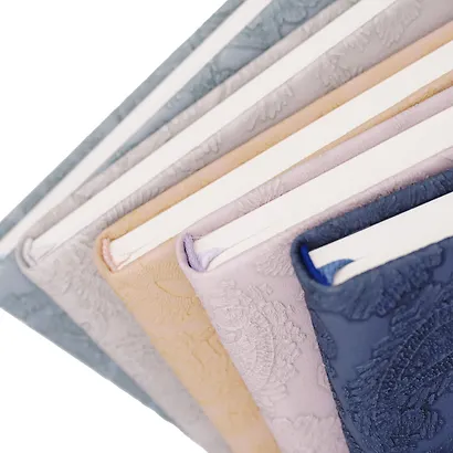 Еженедельник недат. 64л 160х105 "JADE" фиалковый, 7Б, иск.кожа с текстурой, тв.переплет, тонир.блок, скругл.углы, 2 ляссе, инд.уп - фото 6