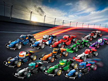 LEGO Merchandise: Коллекционный гоночный автомобиль F1, 29 деталей (71049) - фото 5