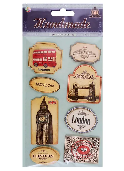 Наклейки 3D, бумажные Лондон - фото 1