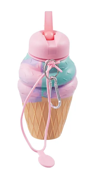 Бутылка складная Мороженое (силикон) (450мл) (12-34435-202405-B20) - фото 6