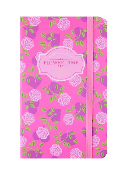 Записная книжка А6 80л кл. "Foxes" 7БЦ, резинка, цв.обрез, инд.уп., ассорти - фото 1