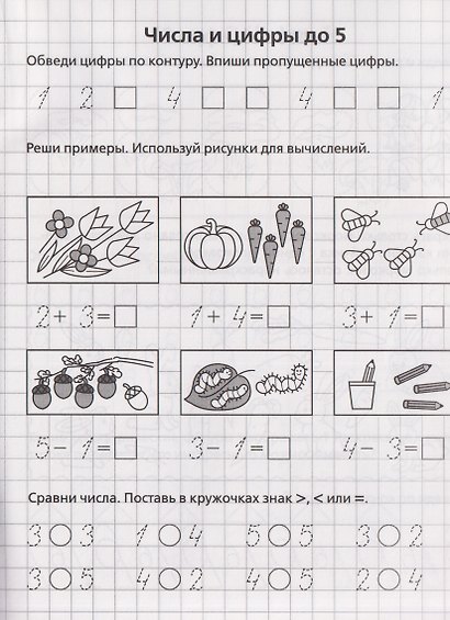 Считаем и сравниваем. Рабочая тетрадь для 5–6 лет - фото 3