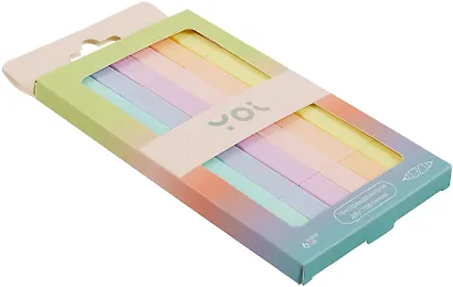 Текстовыделители «Sunset» 6 цветов, двухсторонние, Yoi - фото 5