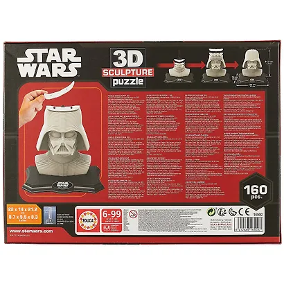 Паззл 3D скульптурный Dart Vader 160 элементов - фото 3