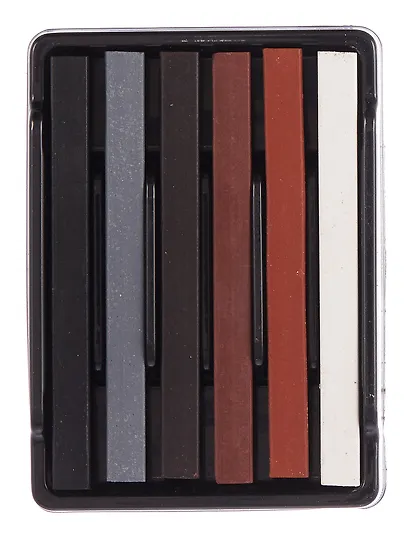 Уголь прессованный 06цв квадратное сечение, к/к, Малевичъ - фото 3