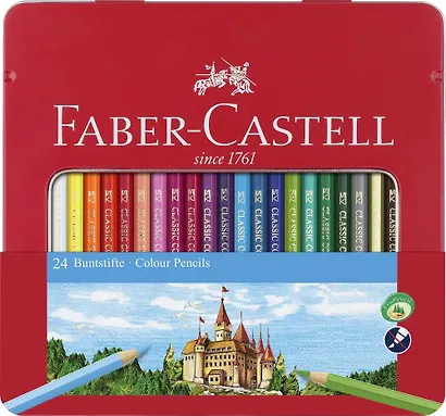 Карандаши цветные Faber-Castell, 24 цвета - фото 1