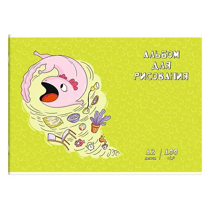 Альбом для рисования Феникс+, "Акулёнок", А4, 12 листов - фото 1