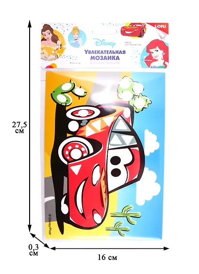 Набор для творчества LORI Увлекательная мозаика Disney Тачки Кмд-001 - фото 2