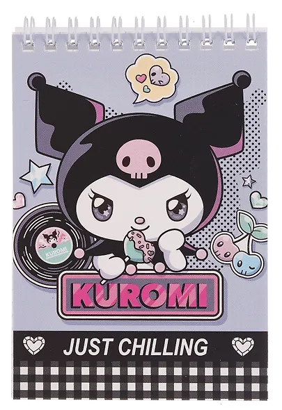 Блокнот А6 60 листов, клетка, "Куроми-2" гребень - фото 1