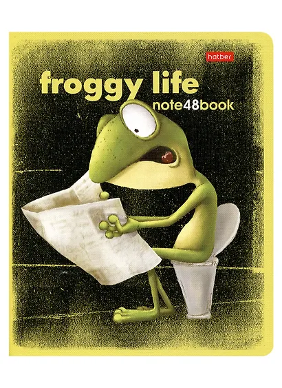 Тетрадь в клетку Hatber, "Лягух Кир", 48 листов, в ассортименте - фото 5