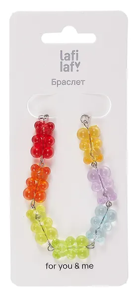 Браслет Мармеладные мишки (акрил) (12-09165-B99) (Lafilaf) - фото 2