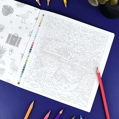 Отпуск. Раскраска 3 в 1 - фото 3