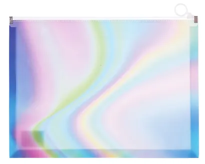 Папка на молнии А4 "Градиент" с расширением, пластик - фото 1