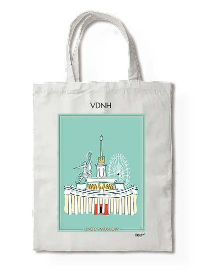 Сумка-шоппер ВДНХ (Москва) (35х40) (TBG00-MSK0017-SR-EN) - фото 1