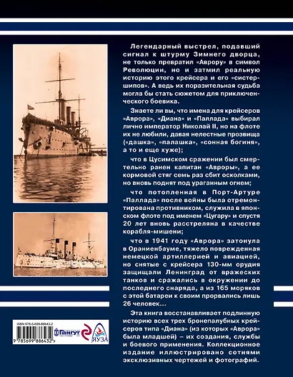 Крейсер «Аврора» и ее «систершипы» «Диана» и «Паллада». «Флаг поднять!» - фото 2