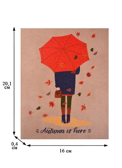 Тетрадь в клетку Listoff, Autumn is coming!, 48 листов, в ассортименте - фото 2