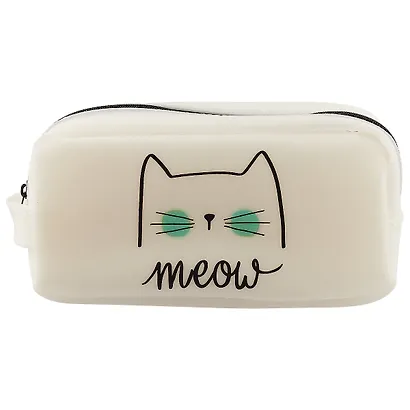 Сумочка на молнии Коты (20х10) (силикон) (ПВХ бокс) - фото 2