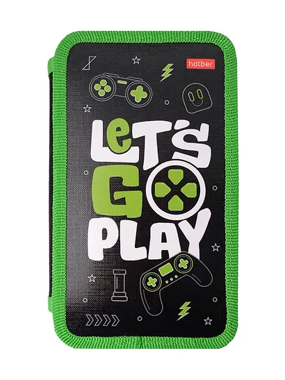 Пенал 2 отделения "Let's go play" 19*11 см - фото 6