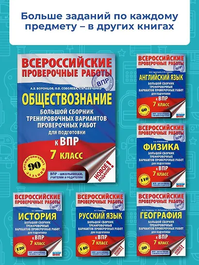 Обществознание. Большой сборник тренировочных вариантов проверочных работ для подготовки к ВПР. 7 класс - фото 5