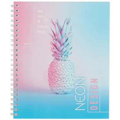 Тетрадь в клетку Unnika, "Неоновое сияние", 96 листов, в ассортименте - фото 3