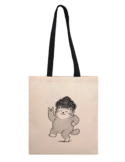 Сумка-шоппер From Russia with love Кот в кокошнике (текстиль) (40х32) (СК2025-311) - фото 1