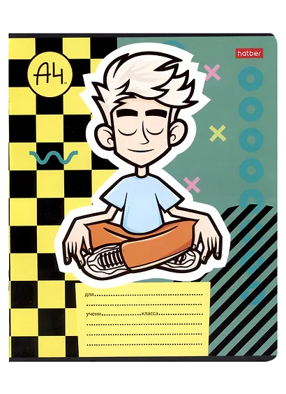 Тетрадь в линейку "Влад А4", 12 листов, в ассортименте - фото 1