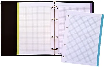 Сменный блок для тетради на кольцах «Цветной», 120 листов - фото 2