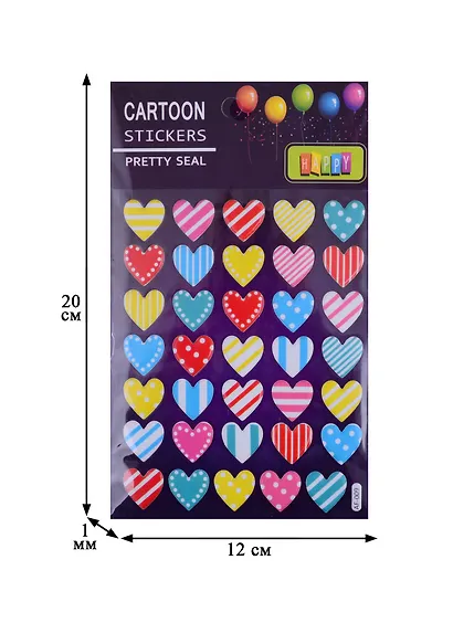 Наклейки EVA Сердца, микс 4 вида AF2 - фото 3