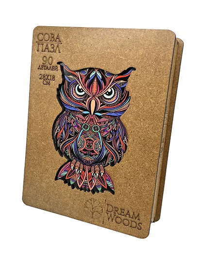 Пазл фигурный «Сова II», 90 деталей - фото 2