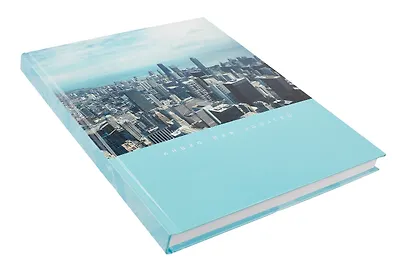 Книга для записей А4 160л кл. "Мегаполис" 7БЦ, глянц.лам, офсет - фото 2