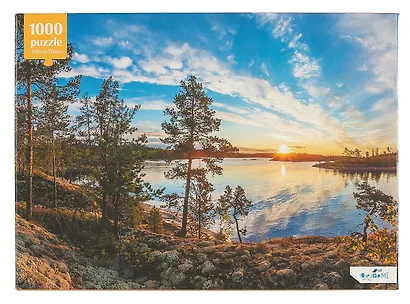 Пазл 1000 элементов "Восход над Ладогой" 480х670мм - фото 3