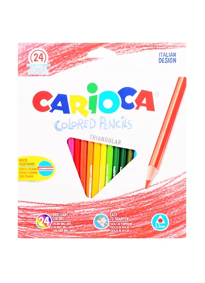 Карандаши цветные Carioca, 24 цвета - фото 1