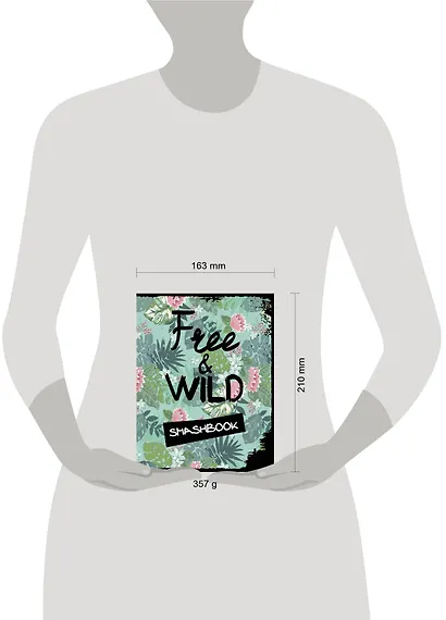 Смэшбук с конвертами «Free and wild», 80 листов - фото 3