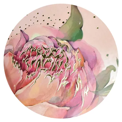 Записная книжка учителя А6+ 96л "РОЗОВЫЕ ПИОНЫ" офсет 7БЦ гл.лам, тисн.фольгой - фото 7