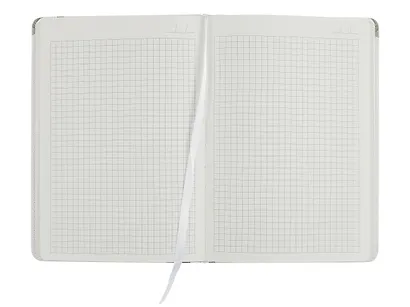 Блокнот для записей А5 в клетку, 96 листов "Flowers" твердая обложка, белый, с ляссе - фото 9