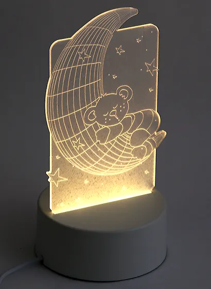 Светильник LED Медвежонок и месяц (19х10) (ПВХ бокс) - фото 2