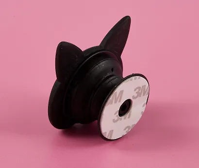 Попсокет Котик мордочка (ПВХ) (5 см), Bookvalno - фото 6