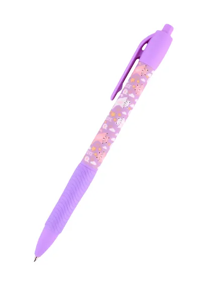 Ручка шариковая "Котики", автоматическая синяя - фото 1