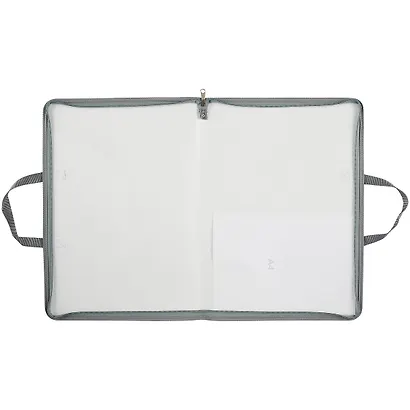 Папка на молнии А3 для бумаг "Marble Kyanite" пластик, ручки, Erich Krause - фото 3