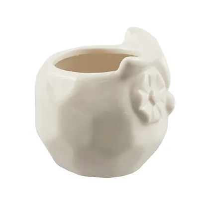 Кашпо Сова (белая) (керамика) (8х8) (12-06650-202306-102) - фото 2