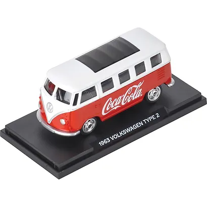 450026 Машинка литая коллекционная Motor City - Die-сast модель Coca-Cola 1963 Volkswagen T1, масштаб 1:50 (металлическая), возраст 14+ - фото 10