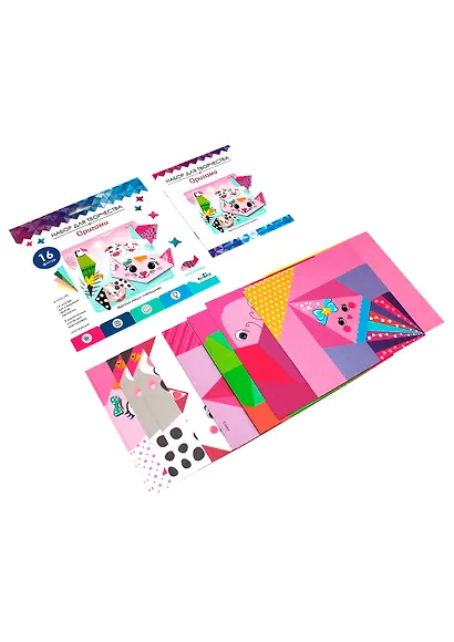 Набор для творчества ORIGAMI/Оригами Серия Братья наши меньшие 06354 - фото 3