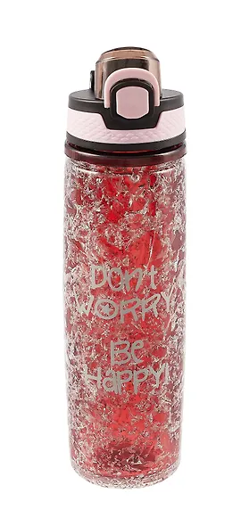 Бутылка с эффектом льда Dont worry be happy (платик) (500мл) (12-16484-202405-B10) - фото 8