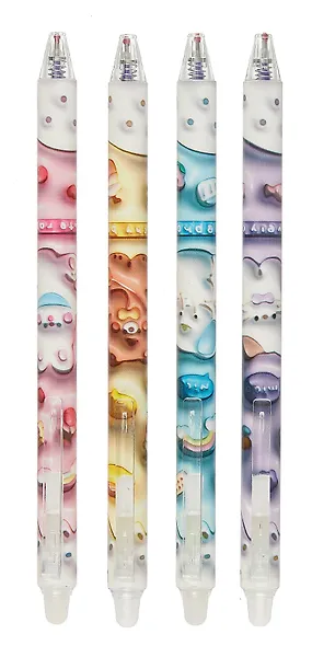 Гелевая ручка пиши-стирай синяя, «Kawaii», в ассортименте - фото 1
